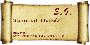 Sternthal Ildikó névjegykártya