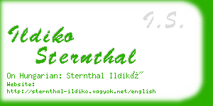 ildiko sternthal business card